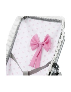 Chair for Dolls Reig Umbrella White Pink Spots 2
