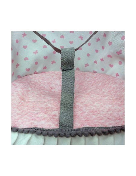 Chair for Dolls Reig Umbrella White Pink Spots