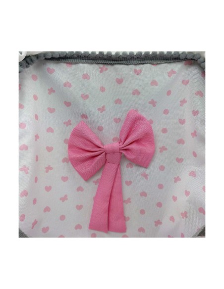Chair for Dolls Reig Umbrella White Pink Spots