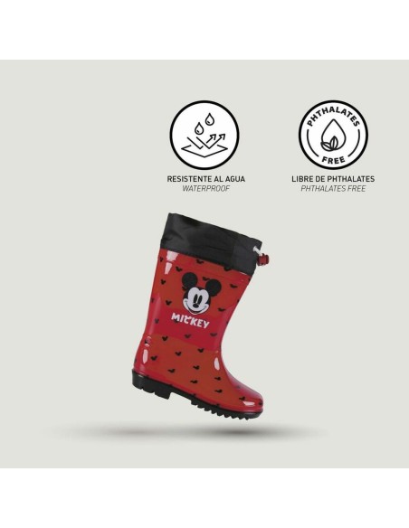 Children's Water Boots Mickey Mouse Red