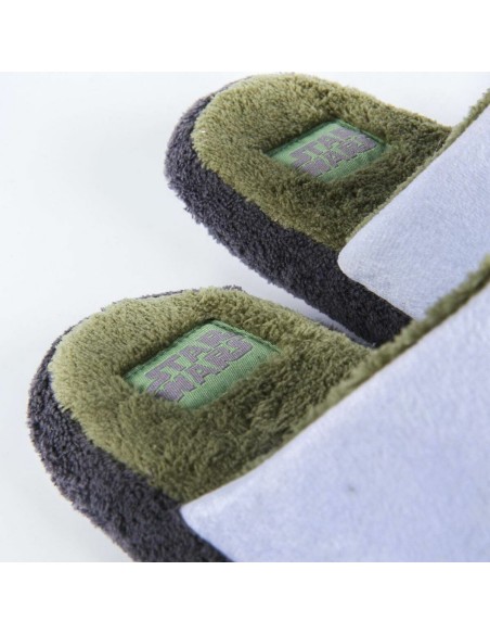 House Slippers The Mandalorian Light grey