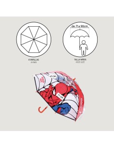 Umbrella Spider-Man Red 100 % POE 2