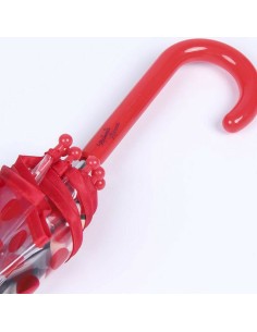 Umbrella Minnie Mouse Red 100 % POE (Ø 71 cm) 2