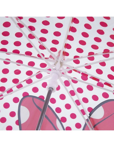 Umbrella Minnie Mouse Red 100 % POE (Ø 71 cm)