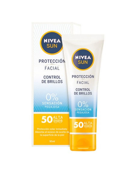 Facial Sun Cream Nivea SPF 50 (50 ml) (Unisex) (50 ml)