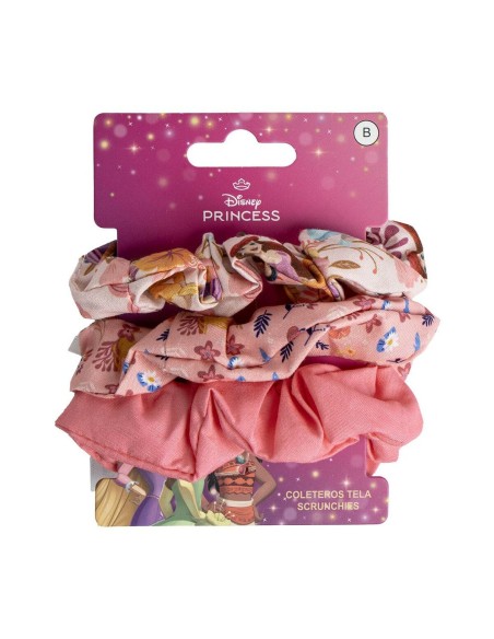 Rubber Hair Bands Disney Princess Pink 3 Pieces