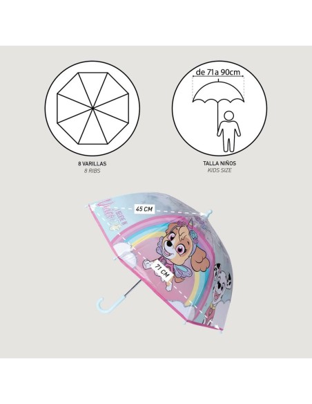 Umbrella The Paw Patrol Pink Ø 71 cm