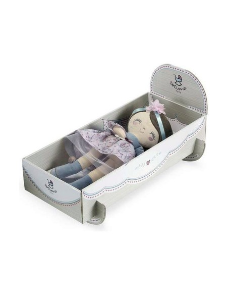 Rag Doll Decuevas Provenza Case that converts into a cot 36 cm Fluffy toy