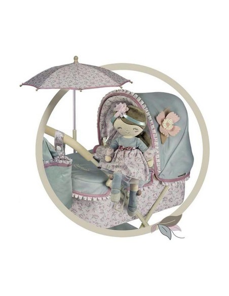Rag Doll Decuevas Provenza Case that converts into a cot 36 cm Fluffy toy