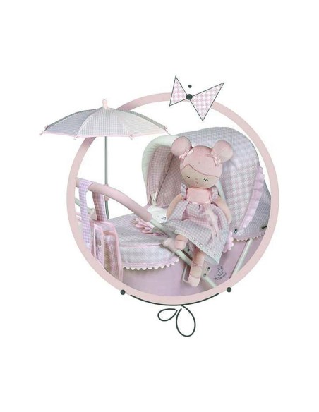 Rag Doll Decuevas Niza Case that converts into a cot 36 cm Fluffy toy
