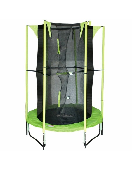 Kids Trampoline with Safety Enclosure Aktive 122 x 122 x 184 cm