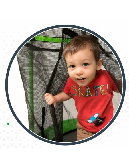 Kids Trampoline with Safety Enclosure Aktive 122 x 122 x 184 cm