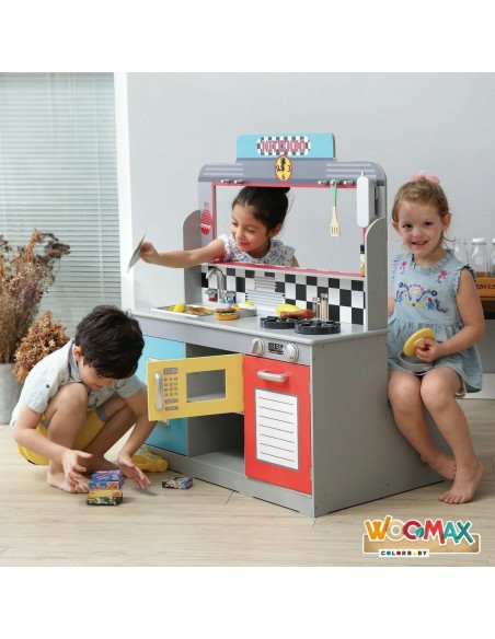 Toy kitchen Woomax Wood 90 x 58 x 104 cm