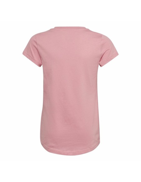 Child's Short Sleeve T-Shirt Adidas  Graphic  Pink
