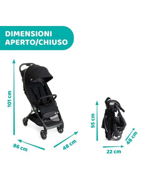 Baby's Pushchair Chicco Black