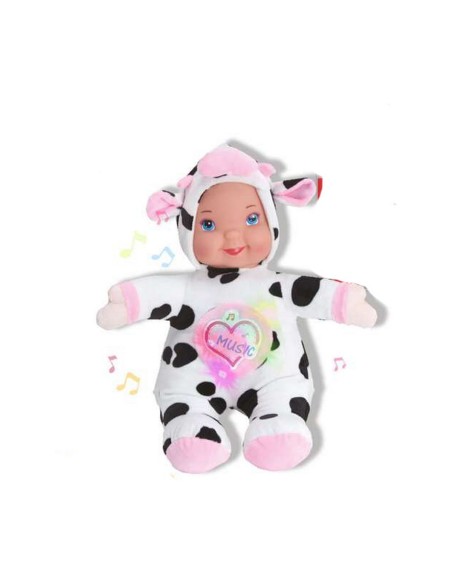 Baby doll Reig Musical Plush Toy 35 cm Cow