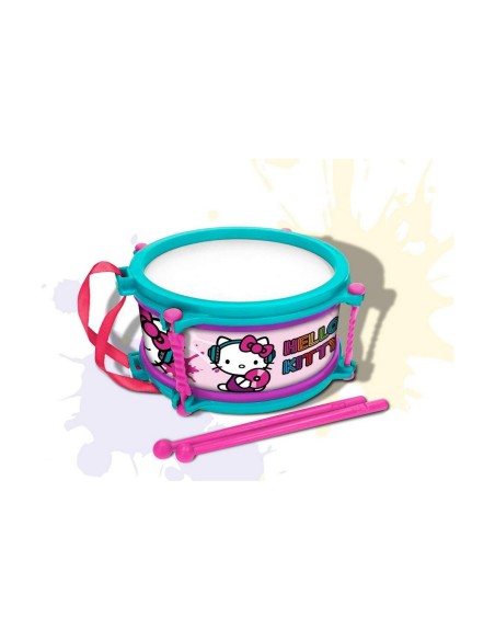 Drum Hello Kitty Blue Pink 16 cm