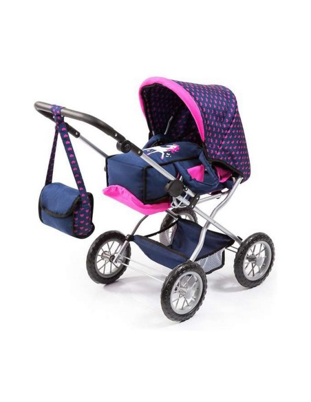 Doll Stroller Reig Big Combi Blue Pink