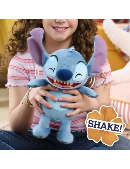 Fluffy toy Stitch Laughs and Trembles 25 cm Multicolour