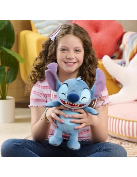 Fluffy toy Stitch Laughs and Trembles 25 cm Multicolour