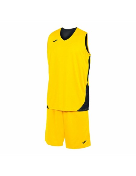 Children's Sports Outfit Joma Sport Kansas Yellow Black Multicolour 2 Pieces