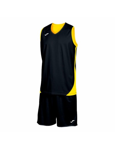 Children's Sports Outfit Joma Sport Kansas Yellow Black Multicolour 2 Pieces