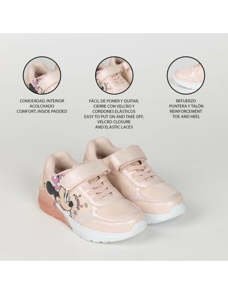 LED Trainers Minnie Mouse Pink