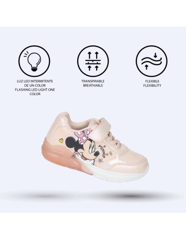 LED Trainers Minnie Mouse Pink