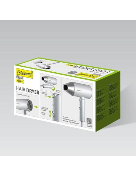Hairdryer Feel Maestro MR-213 Silver 2100 W