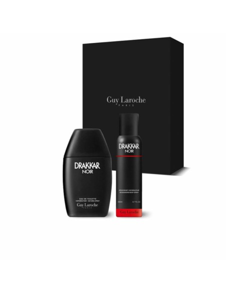Men's Perfume Set Guy Laroche DRAKKAR NOIR EDT 2 Pieces