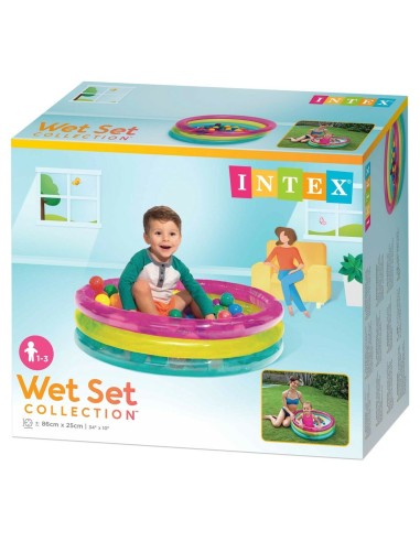 Ball Pool Intex 86 x 25 x 86 cm (3 Units)