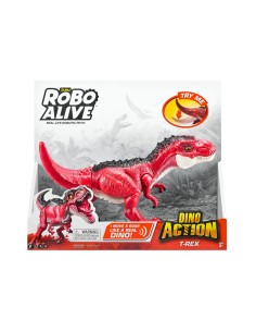 Dinosaur Zuru Robo Alive: Dino Action T- Rex Red Jointed Figure 2