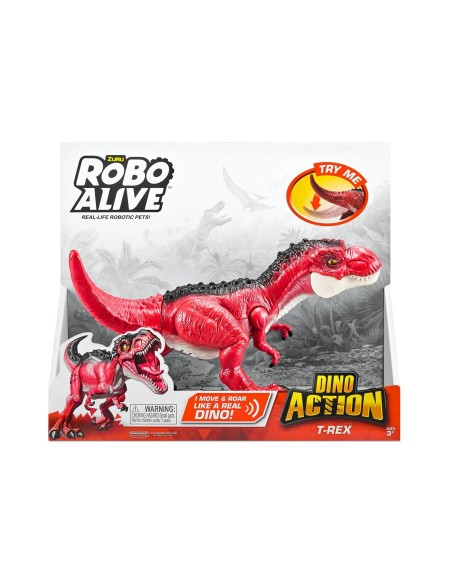 Dinosaur Zuru Robo Alive: Dino Action T- Rex Red Jointed Figure