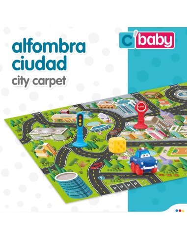 Play mat Colorbaby City Plastic (2 Units)