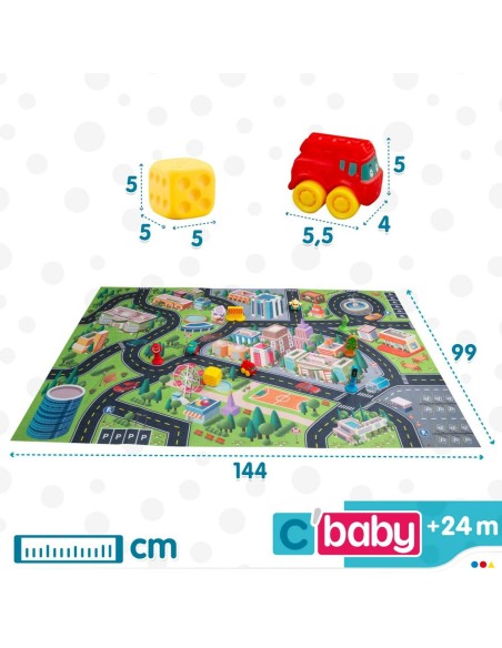 Play mat Colorbaby City Plastic (2 Units)