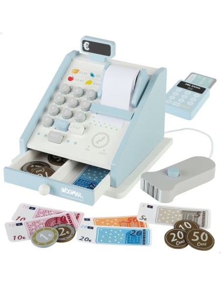 Toy Cash Register Woomax 18 Pieces 4 Units 18 x 15 x 18 cm