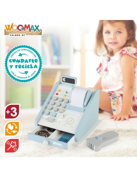 Toy Cash Register Woomax 18 Pieces 4 Units 18 x 15 x 18 cm