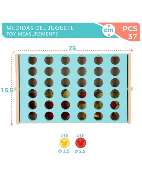 4 in a Row Disney 25 x 16 x 15,5 cm (6 Units) (37 Pieces)