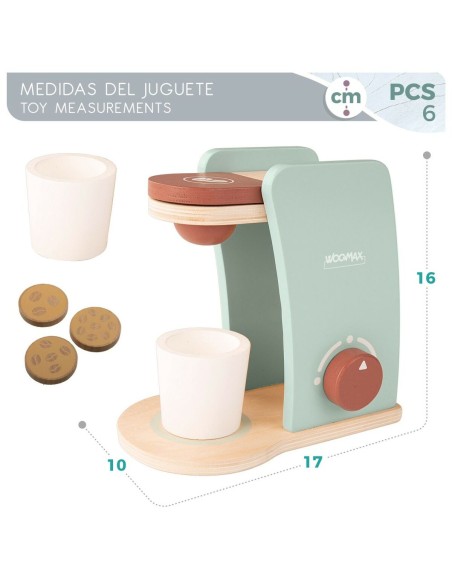 Toy coffee maker Woomax 6 Pieces (6 Units)