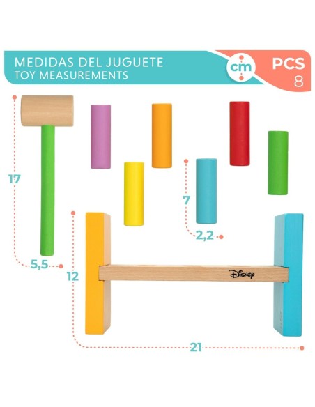 Educational Game Disney 8 Pieces 21 x 12 x 9 cm (6 Units)
