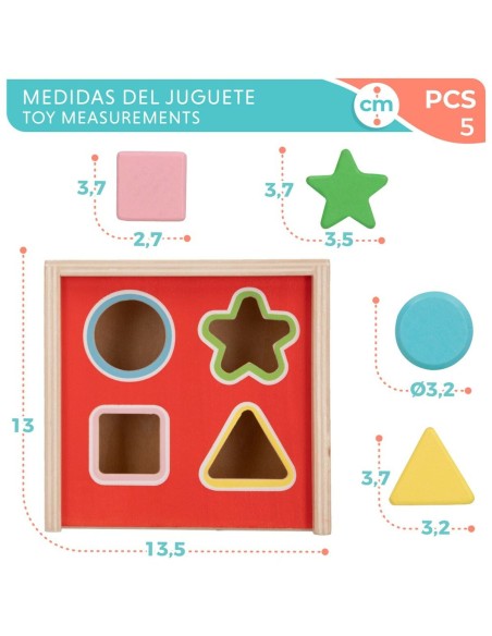 Child's Wooden Puzzle Disney 5 Pieces 13,5 x 7,5 x 13 cm (6 Units)