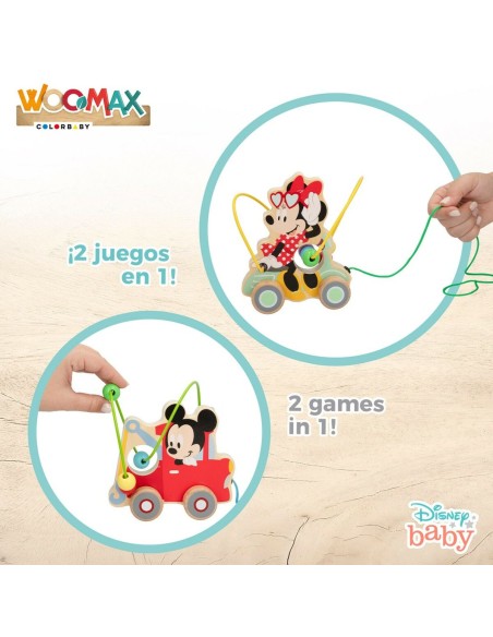 Pull-along toy Disney Wood (6 Units)