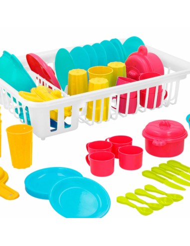 Children’s Dinner Set Colorbaby Toy Drainer 35 Pieces (15 Units)