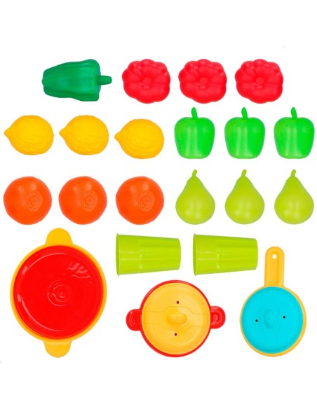 Toy Food Set AquaSport Kitchenware and utensils 24 Pieces (9Units)