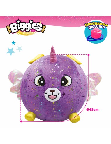 Fluffy toy Eolo Purple Plush Plastic 45 x 45 x 45 cm Inflatable (4 Units)