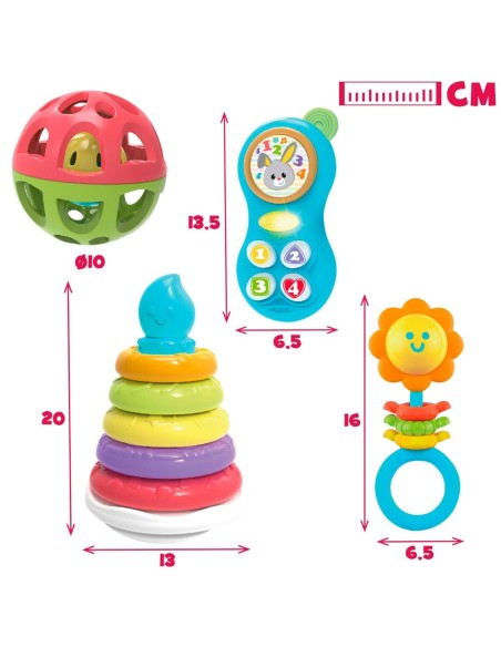 Set of Toys for Babies Winfun 4 Units 13 x 20 x 13 cm