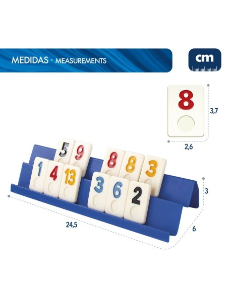 Board game CB Games Rummi 24,5 x 3 x 6 cm (112 Pieces) (6 Units)