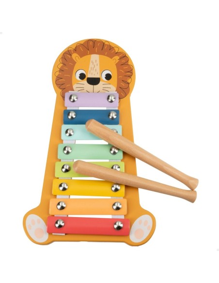 Xylophone Woomax Lion Wood 16 x 2,5 x 26 cm (6 Units)