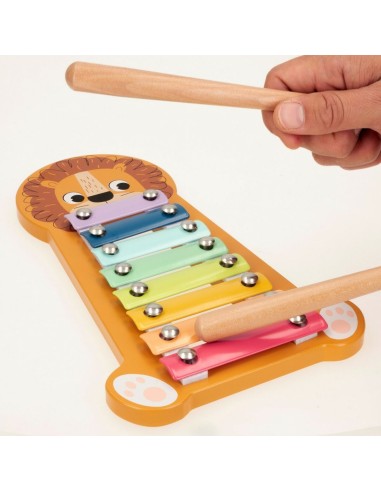 Xylophone Woomax Lion Wood 16 x 2,5 x 26 cm (6 Units)