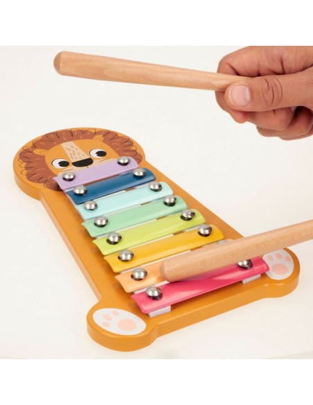 Xylophone Woomax Lion Wood 16 x 2,5 x 26 cm (6 Units)